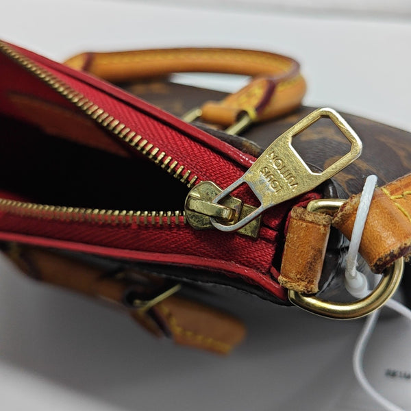 PALLAS Nano Monogram Coated Canvas Brown