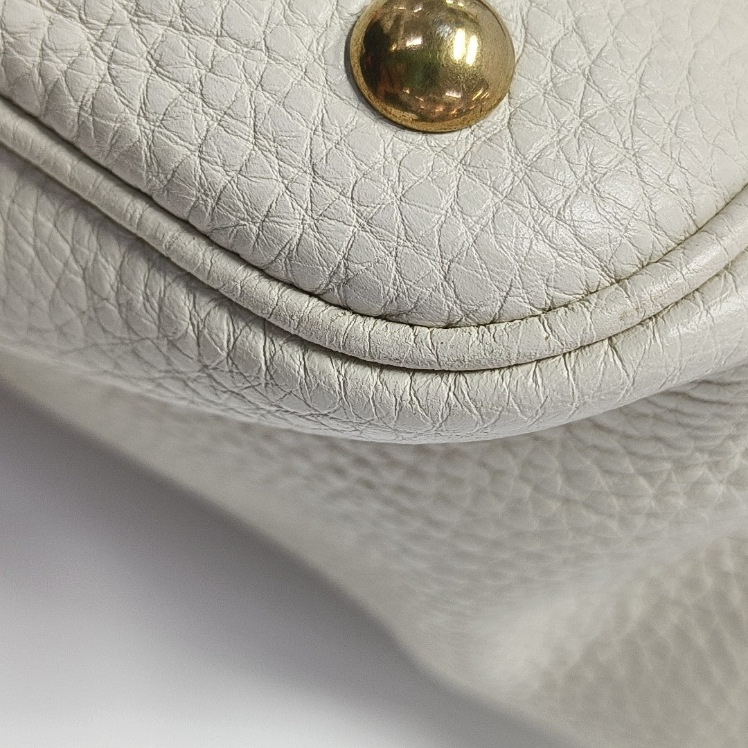 Calfskin Shoulder Bag White