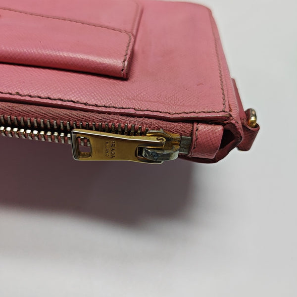Saffiano Calfskin Shoulder Bag Pink