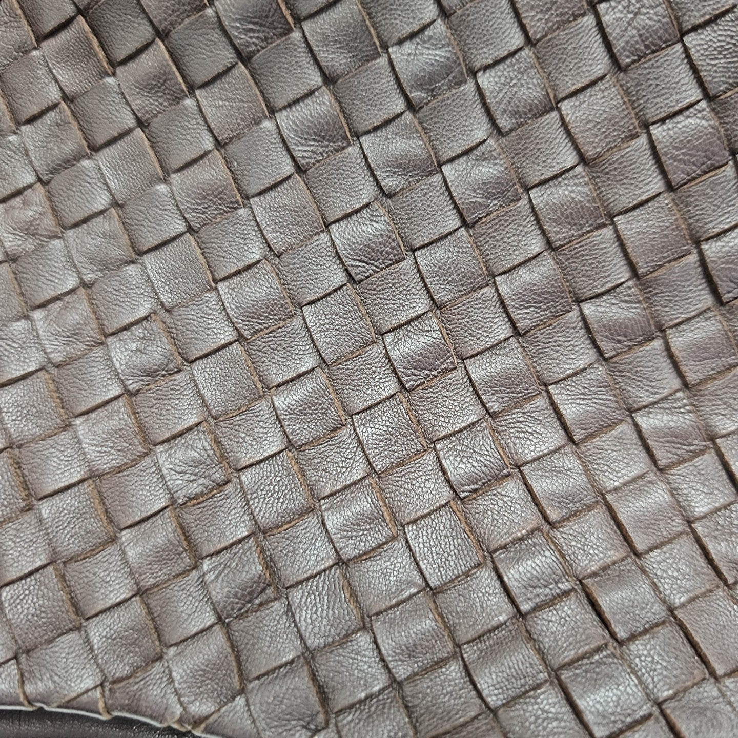 Calfskin Top Handle Bag Brown