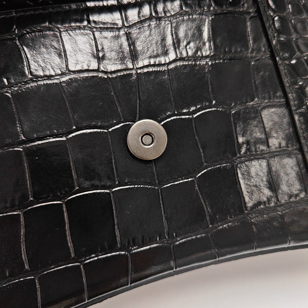 Hourglass Small Calfskin Black