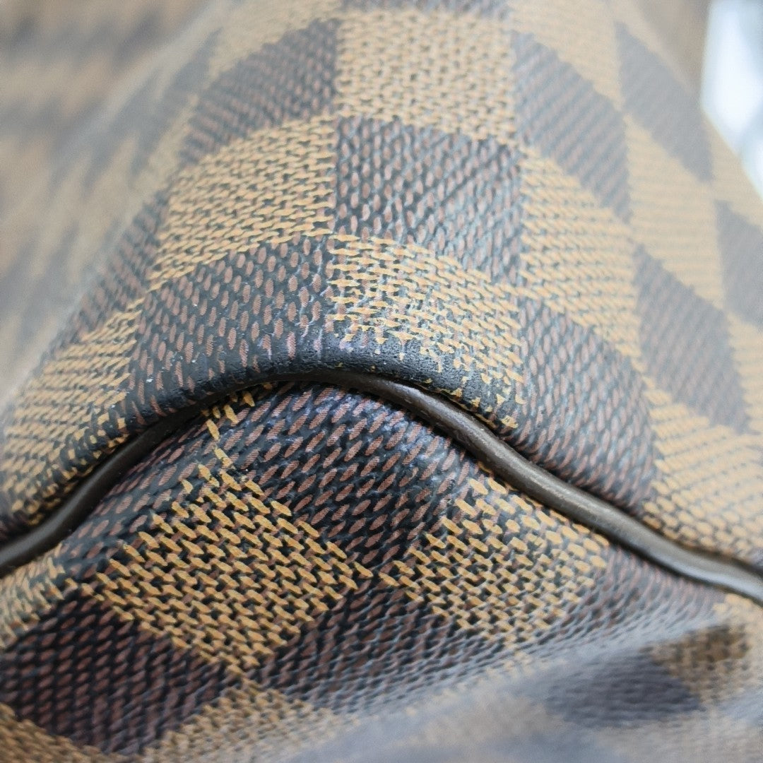 SPEEDY 30 Damier Ebene Coated Canvas Brown