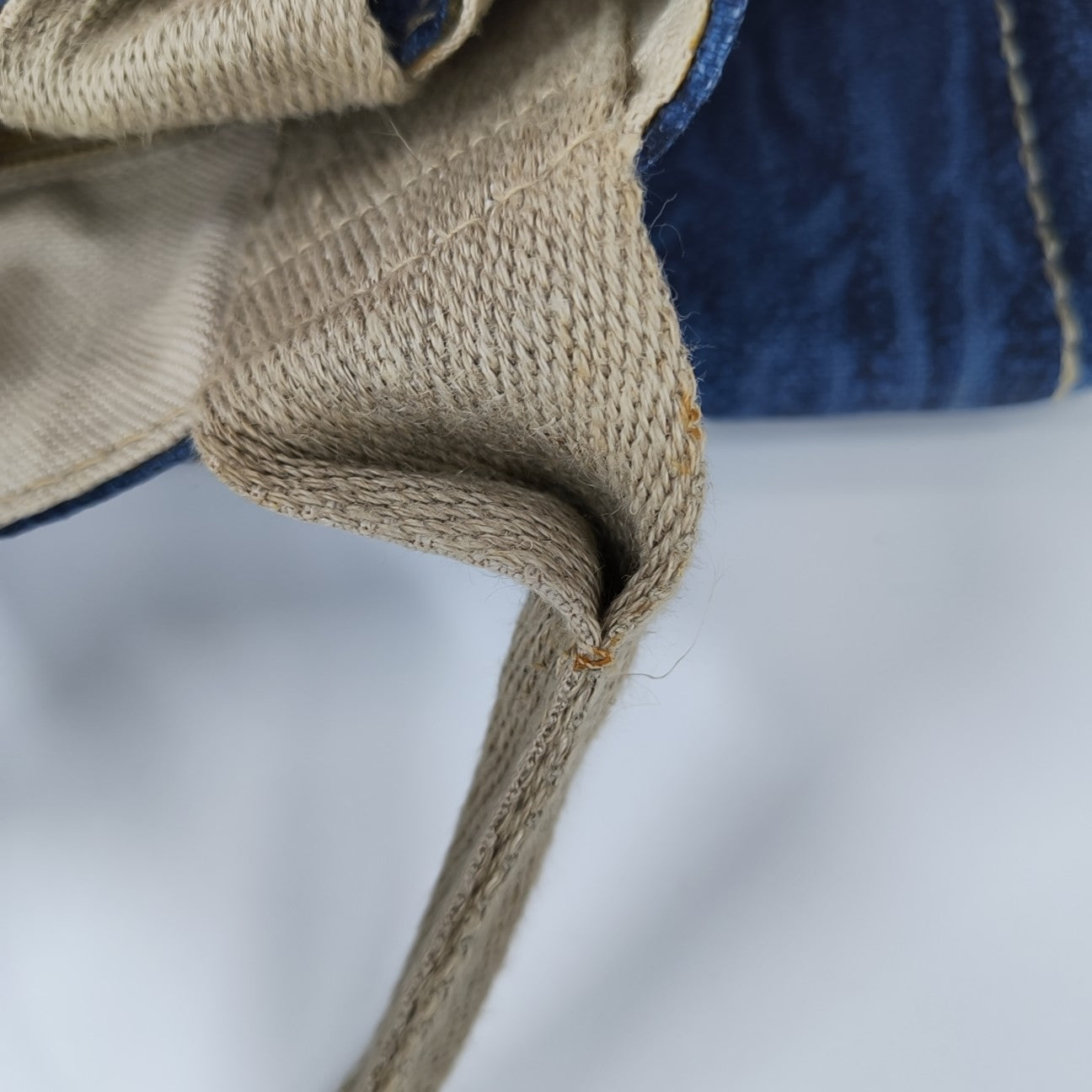 Denim Quilted Canvas Blue