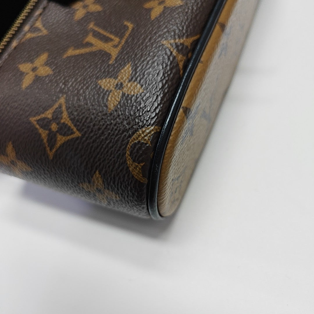 Vanity Chain Pouch Monogram Coated Canvas Brown