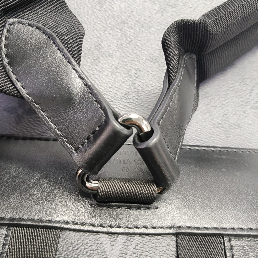 CHRISTOPHER PM Monogram Coated Canvas Gray