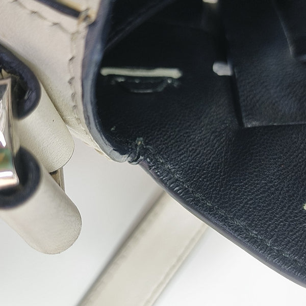 Calfskin Shoulder Bag White