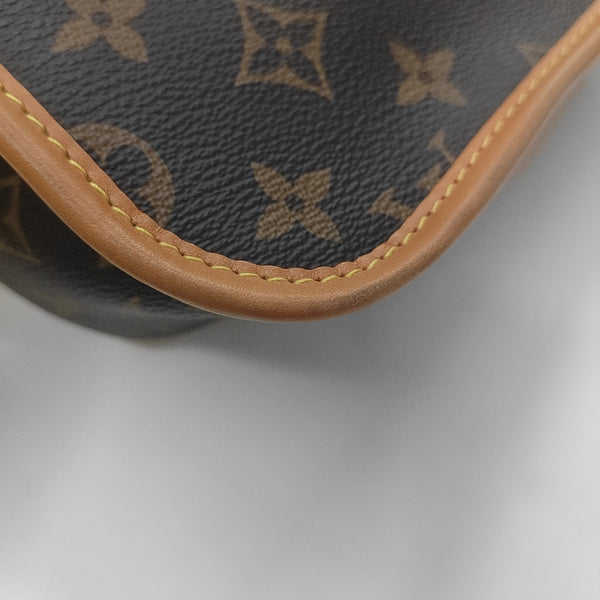 DIANE Monogram Coated Canvas Brown
