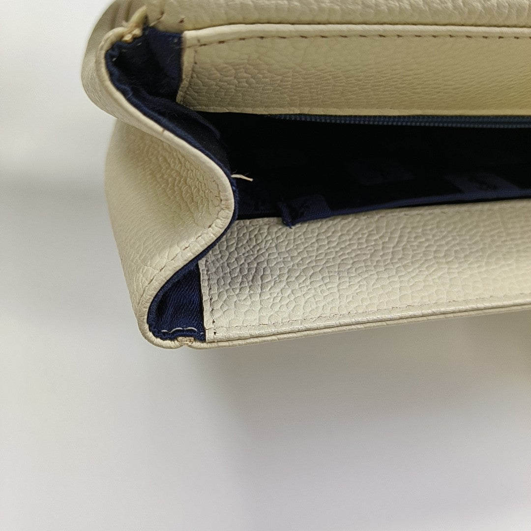 Calfskin Shoulder Bag White