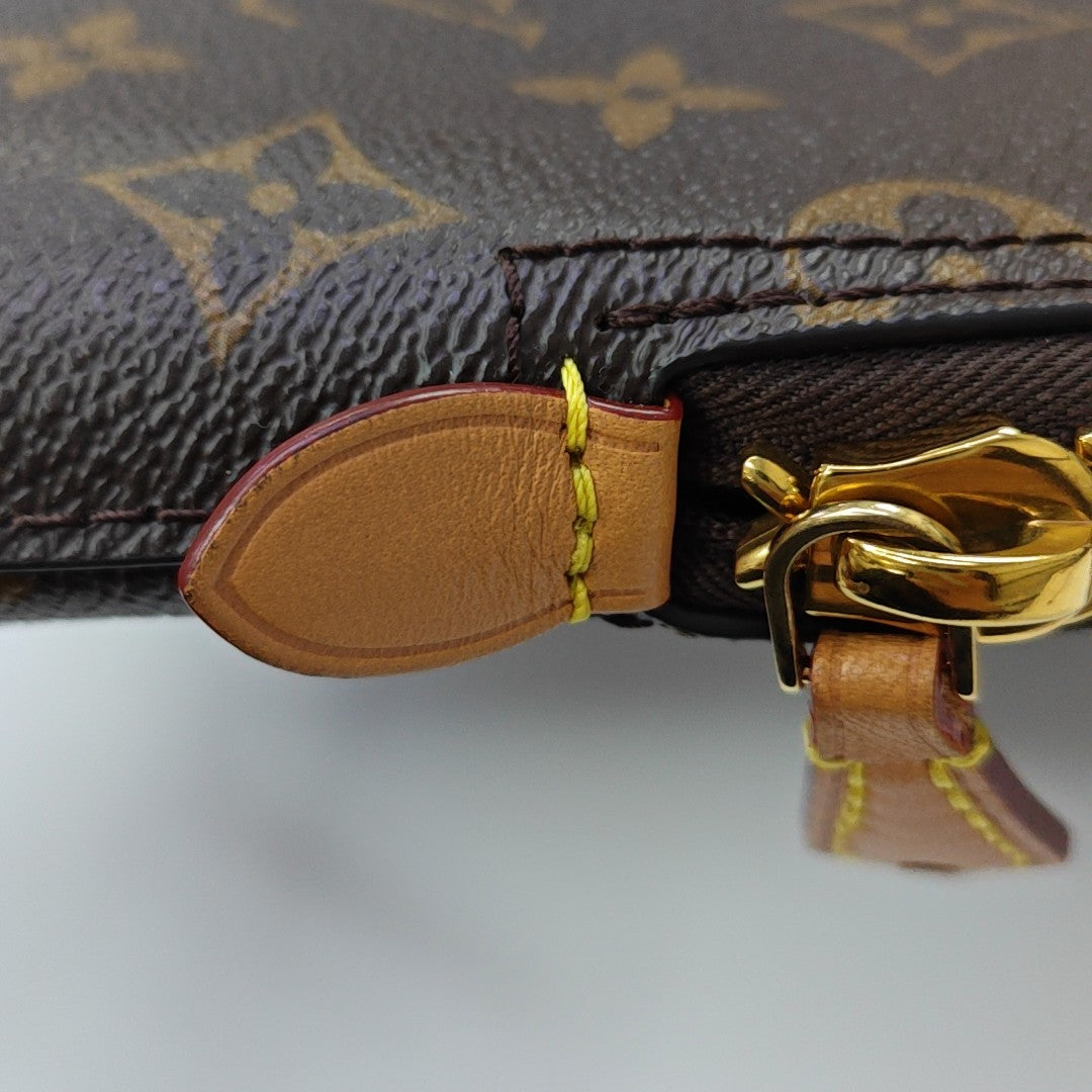 MOON ALMA Monogram Coated Canvas Brown