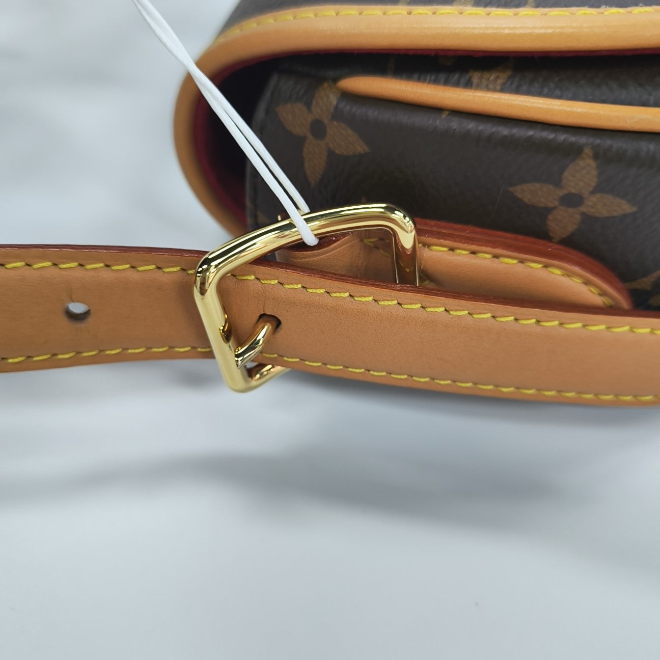 TAMBOURINE Monogram Coated Canvas Brown