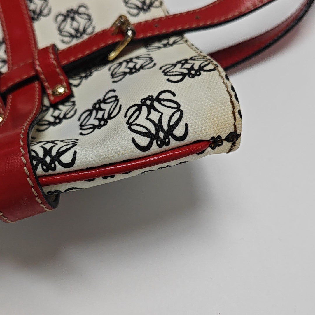 Monogram Coated Canvas Tote Bag Beige