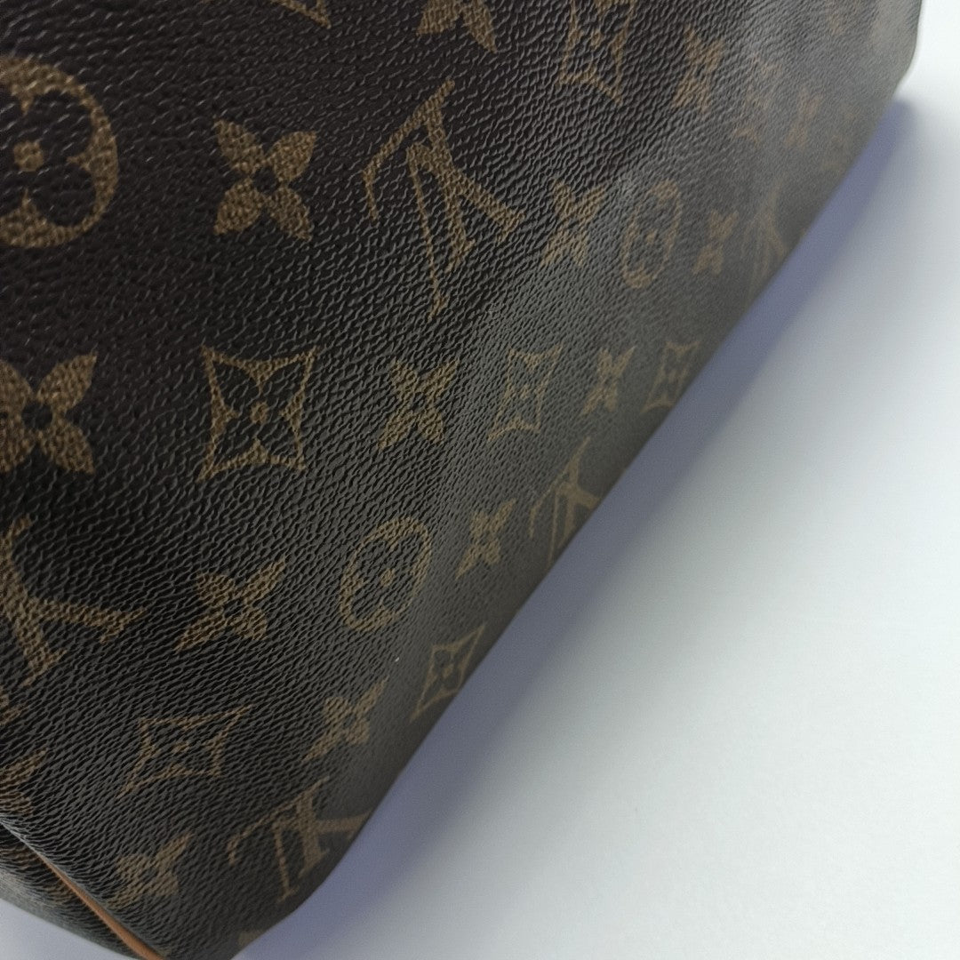 SPEEDY 30 Monogram Coated Canvas Brown