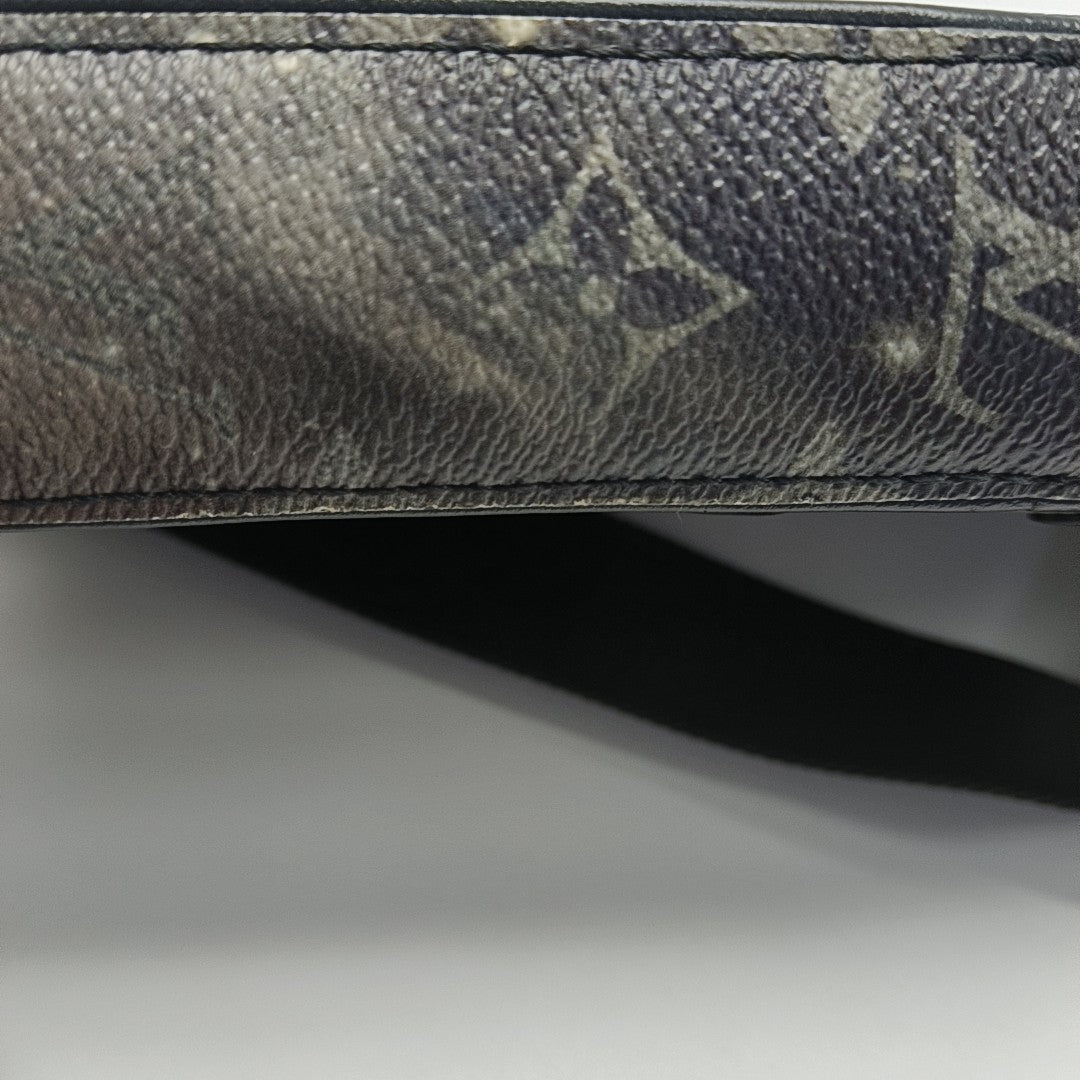 ALPHA Monogram Coated Canvas Gray