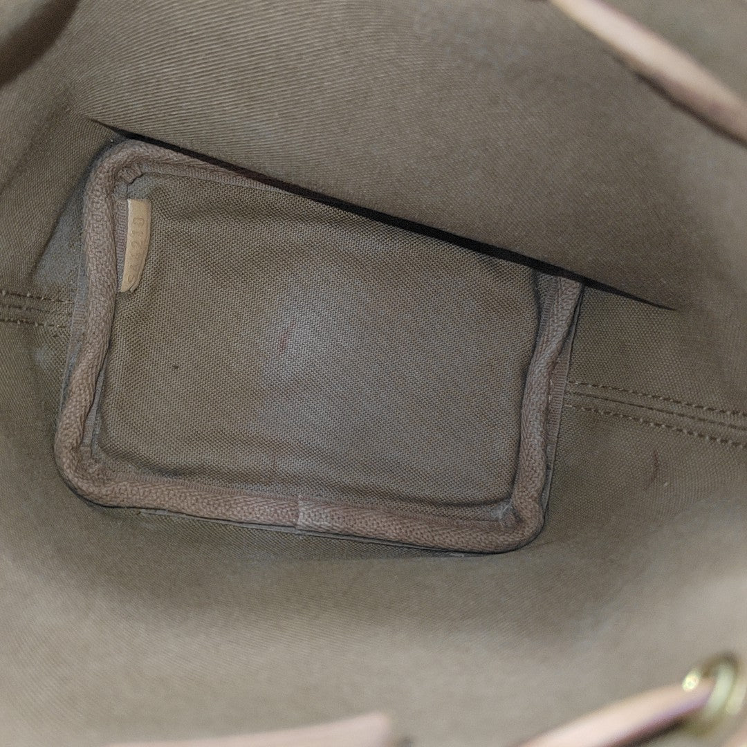 NÉONOÉ Nano Monogram Coated Canvas Brown