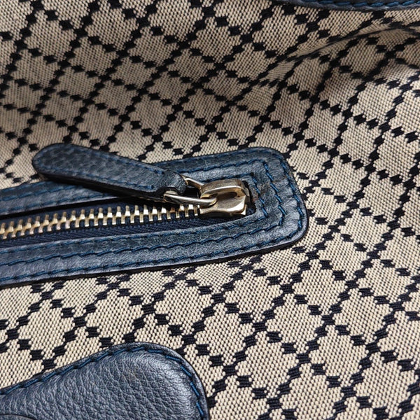 Canvas Top Handle Bag Brown