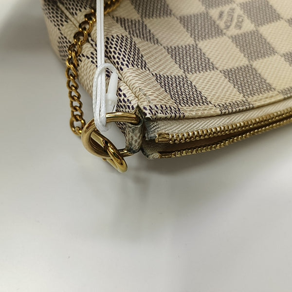 ACCESSOIRES Mini Damier Azur Coated Canvas White