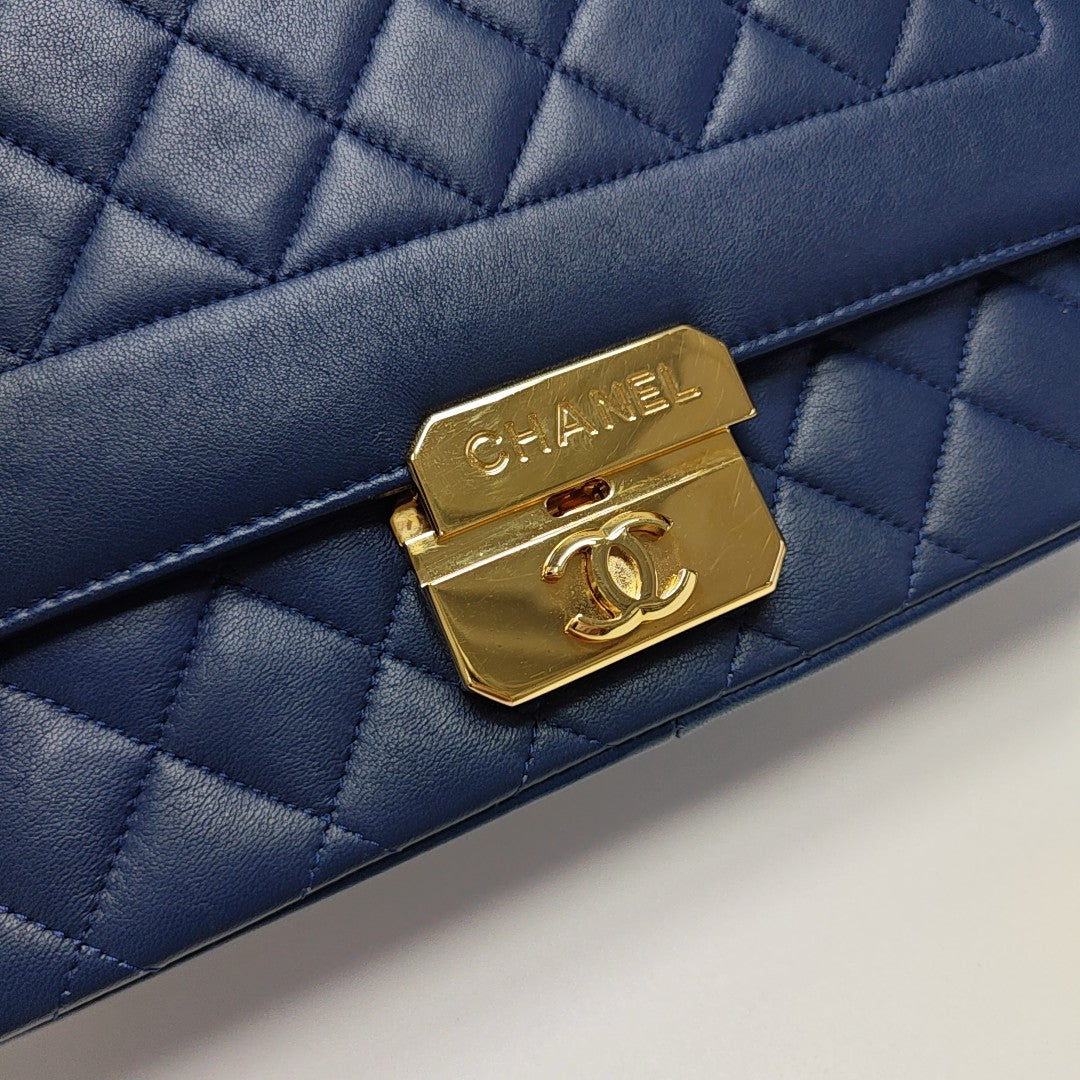 Quilted Lambskin Blue