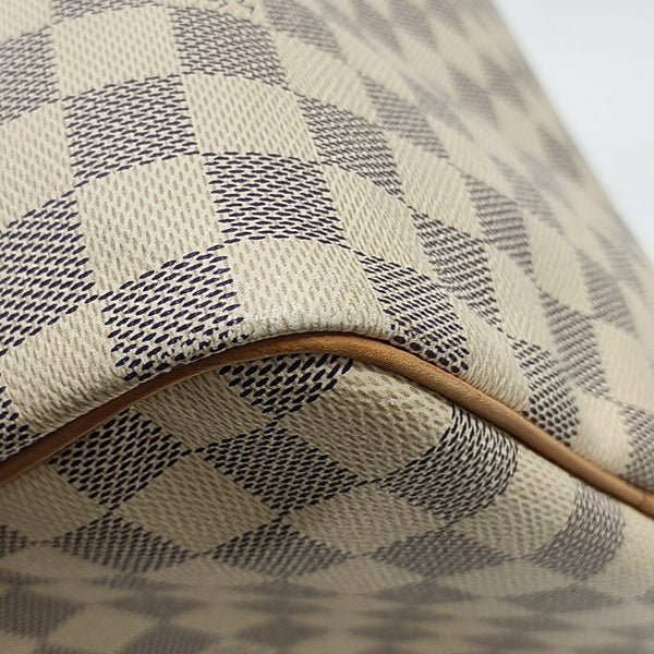 SPEEDY 30 Damier Azur Coated Canvas White