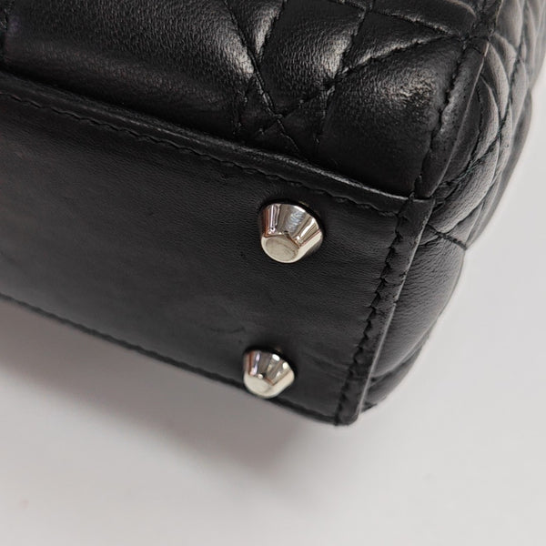 Lady Dior Mini Quilted Lambskin Black