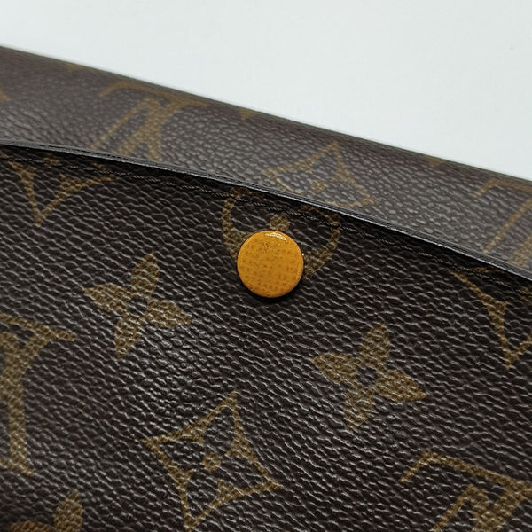 EMILIE Monogram Coated Canvas Brown Wallet