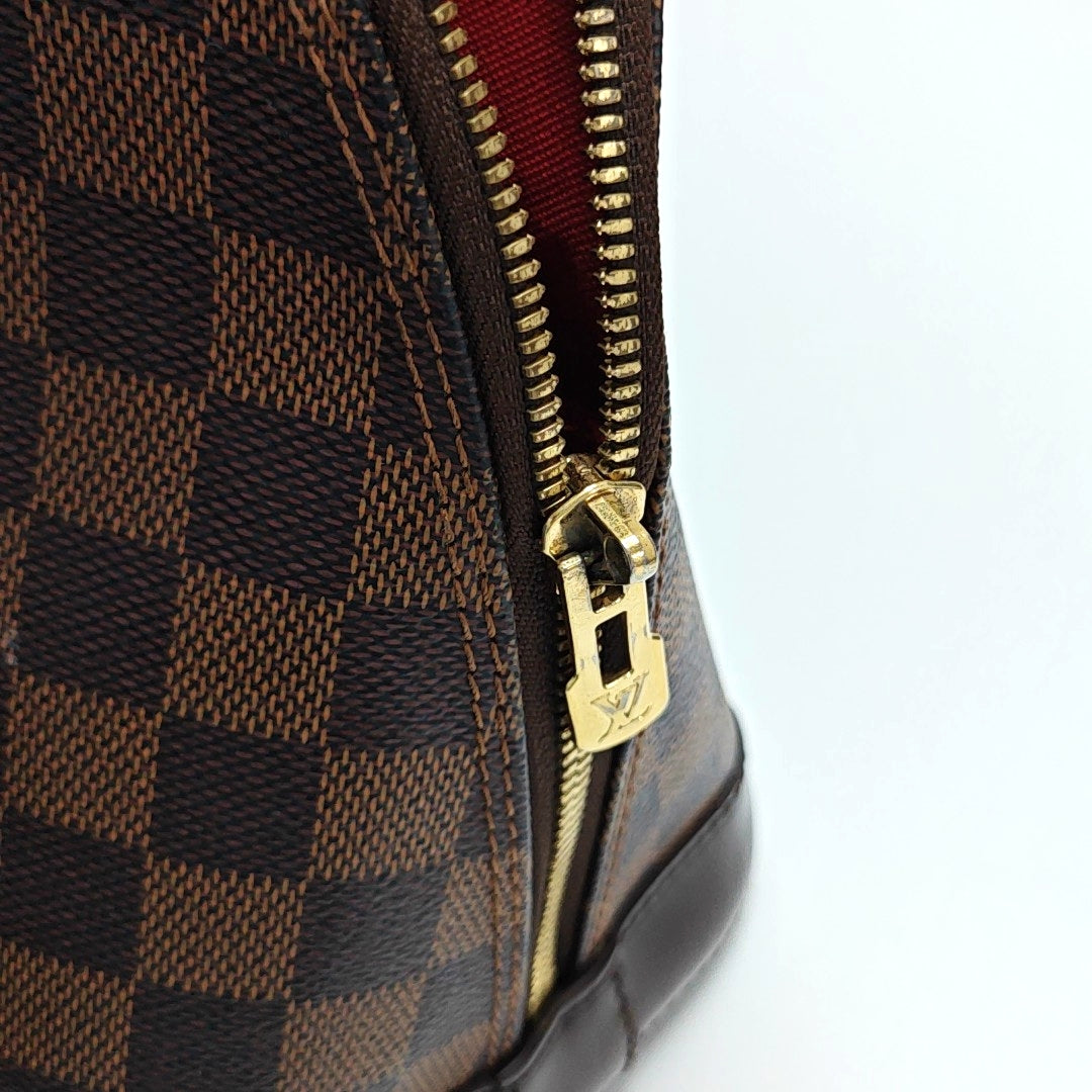ALMA PM Damier Ebene Coated Canvas Brown