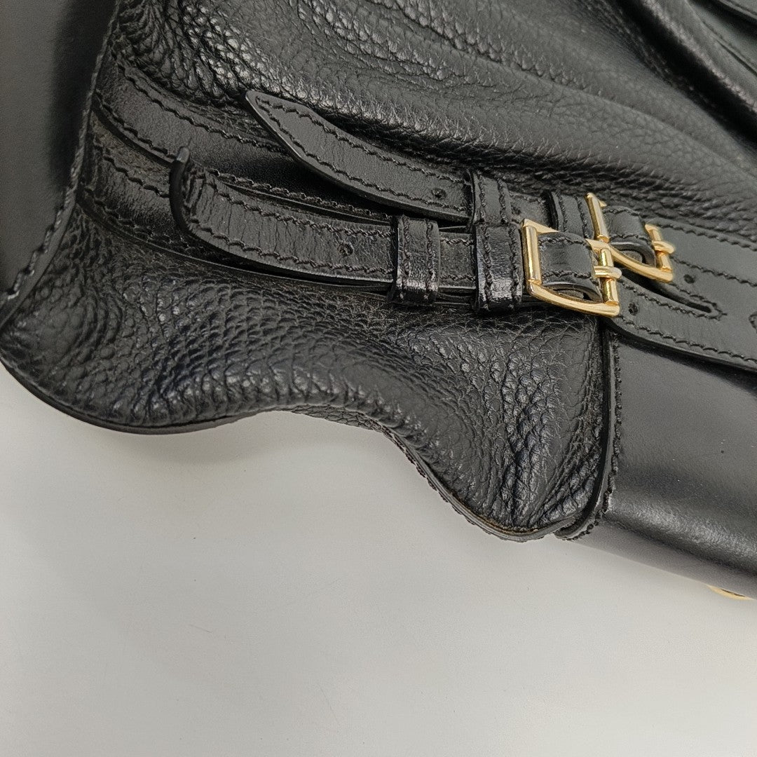 Calfskin Tote Bag Small Black