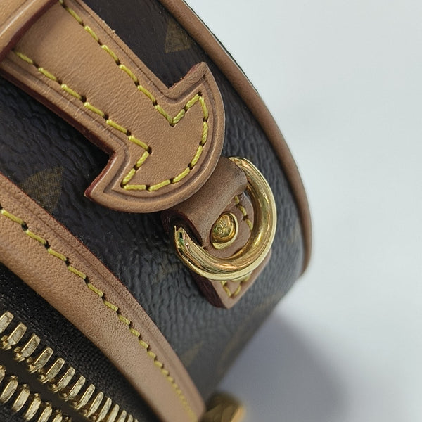 BOITE CHAPEAU Mini Monogram Coated Canvas Brown