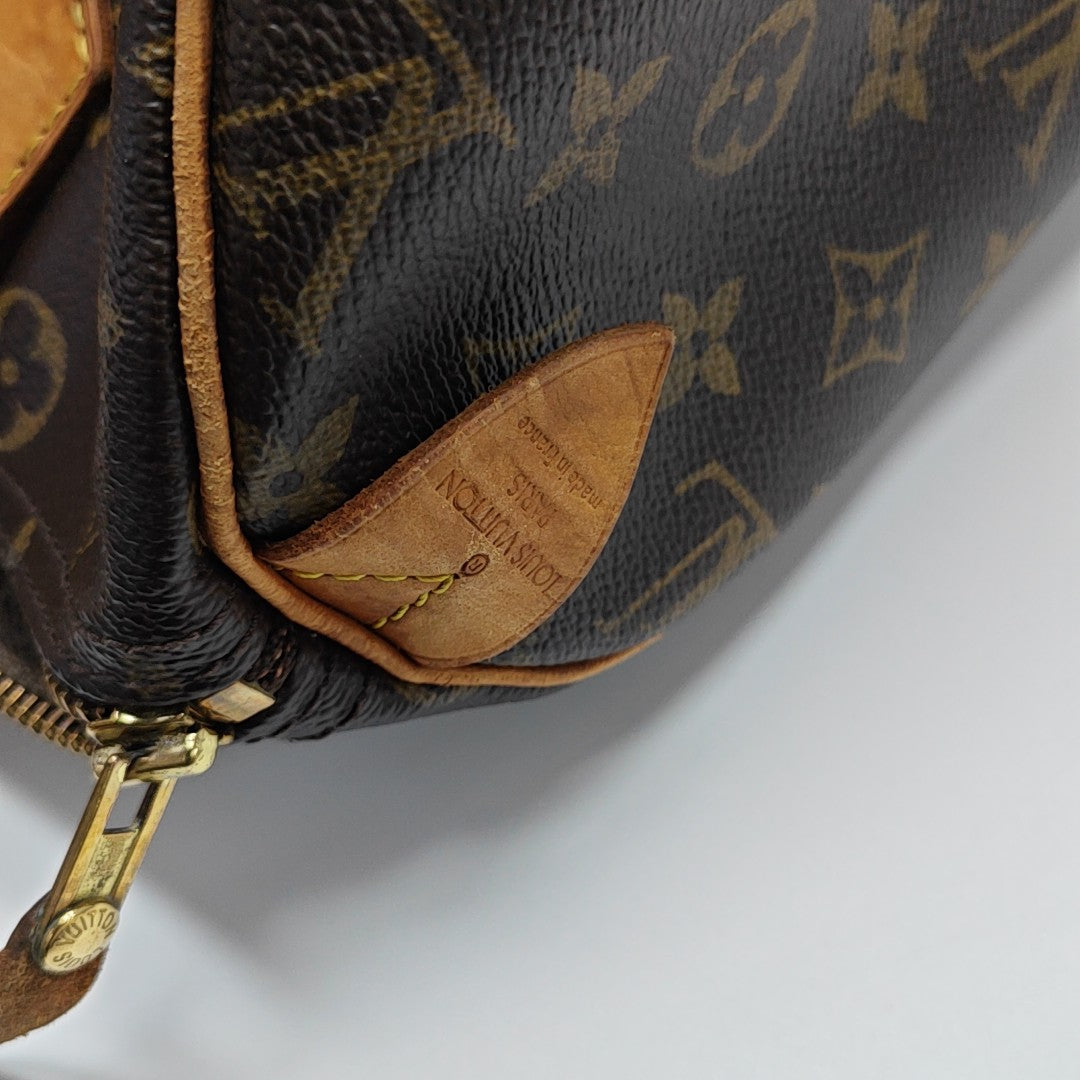 SPEEDY 30 Lona revestida Monogram marrón