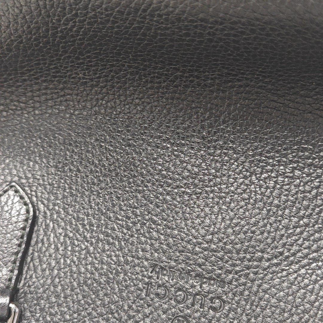 Microguccissima Calfskin Black