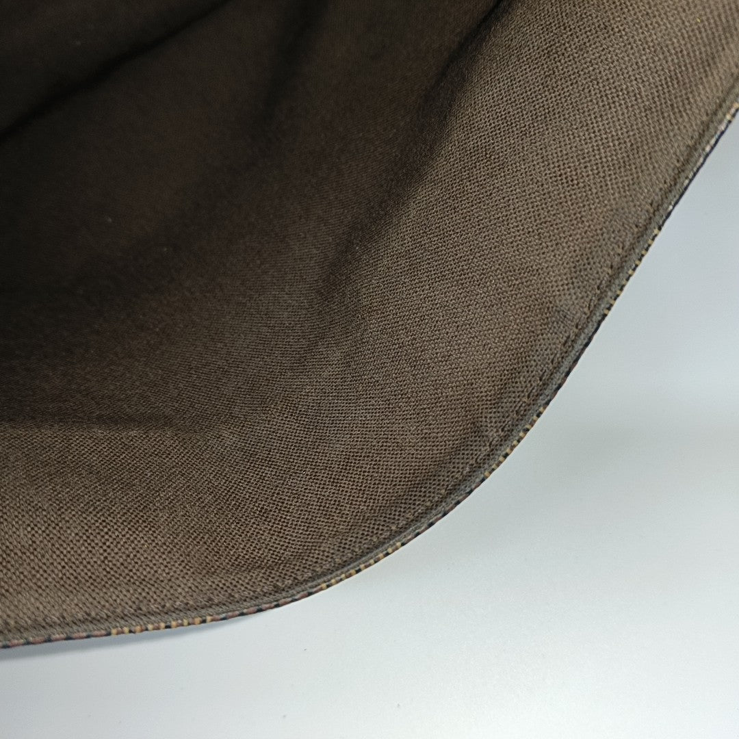 BROOKLYN Damier Ebene Coated Canvas Brown