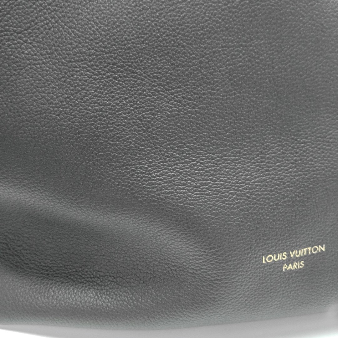 LOW KEY HOBO MM Monogram Calfskin Black