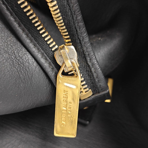 CHYC Y LIGNE Medium Calfskin Black