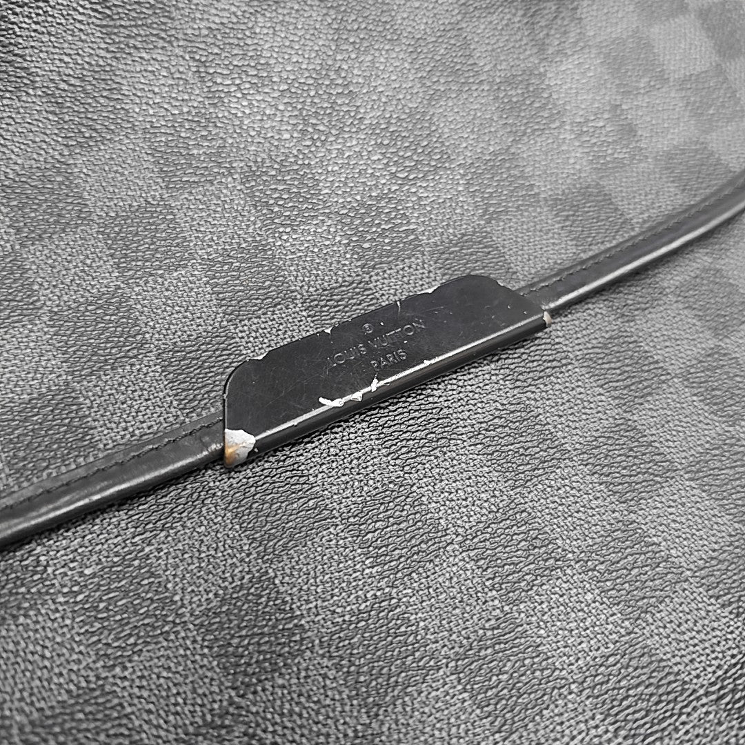 DANIEL Damier Graphite Coated Canvas Gray