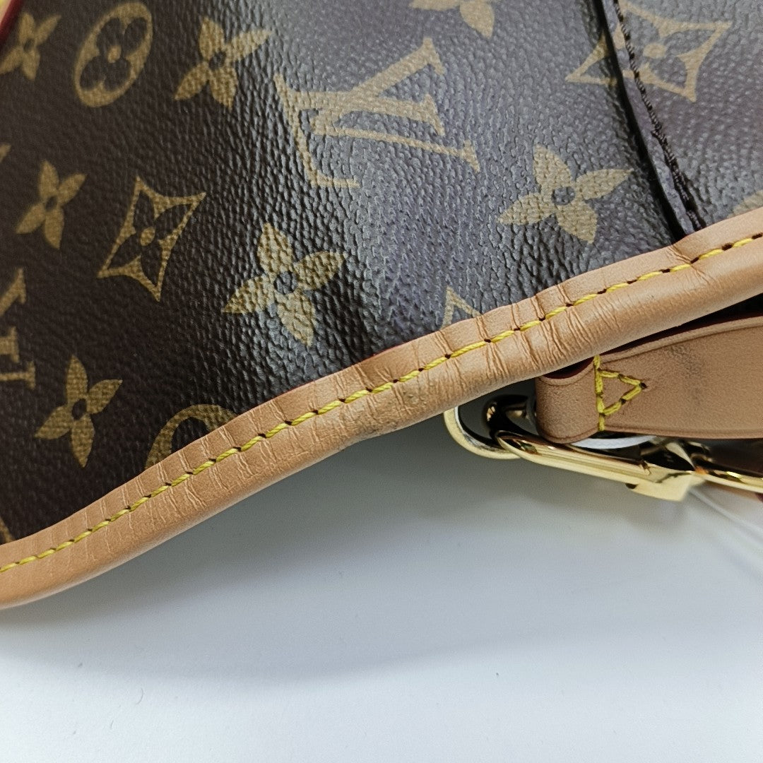 DIANE Monogram Coated Canvas Brown