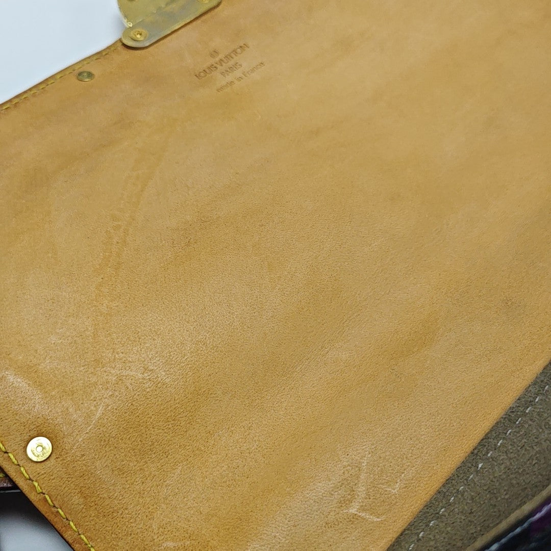 LV × TM SOLOGNE Monogram Coated Canvas Black