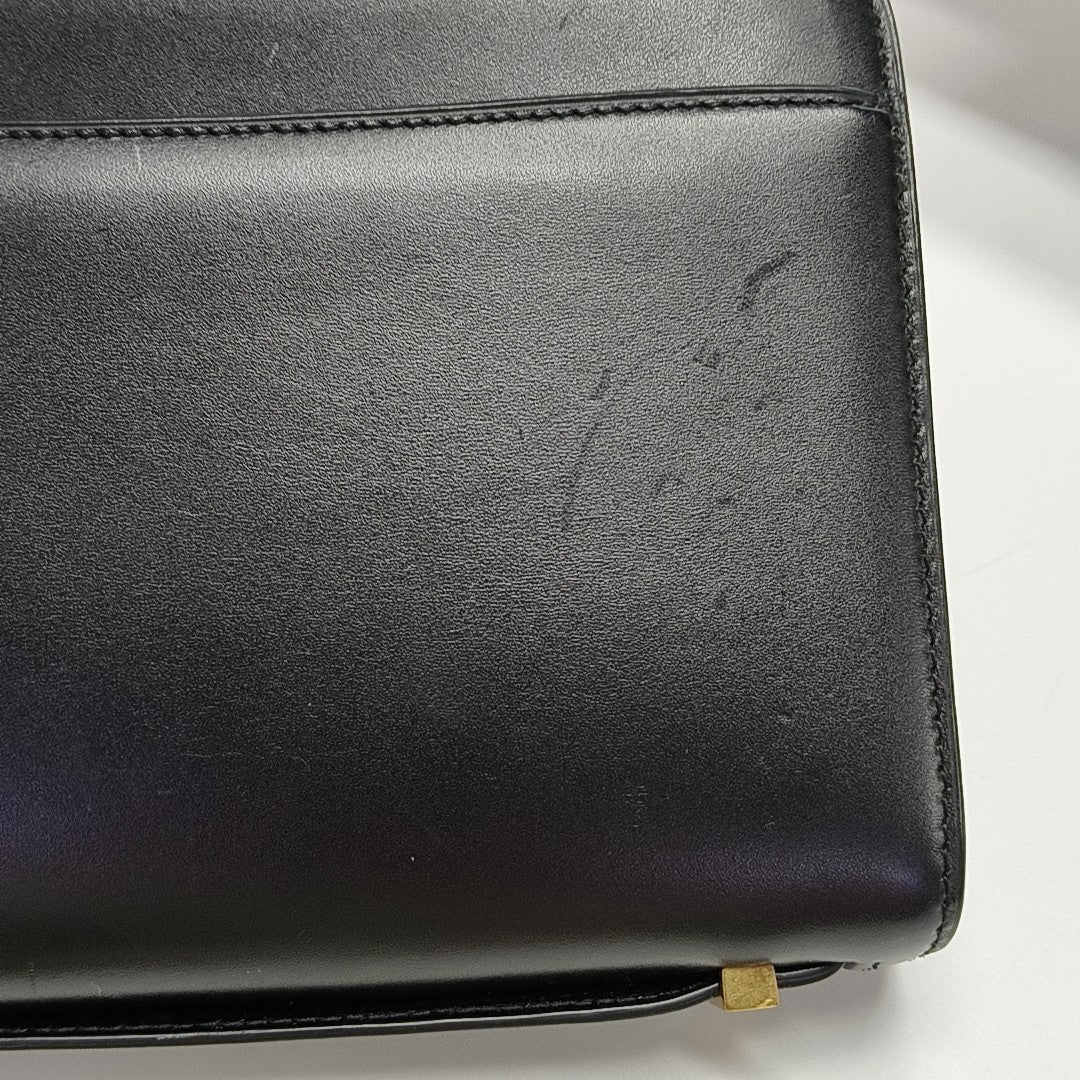 Calfskin Shoulder Bag Black