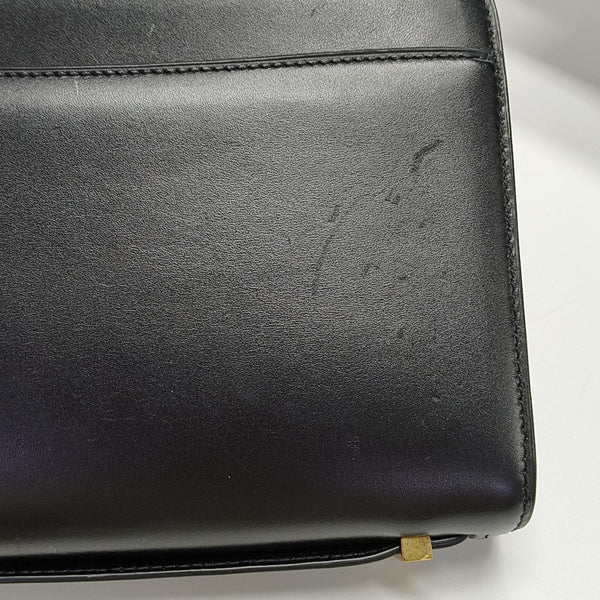 Calfskin Shoulder Bag Black
