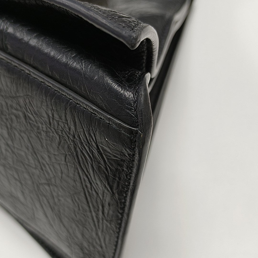 Crush Large Calfskin Black