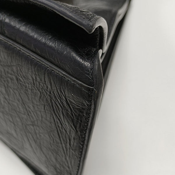 Crush Large Calfskin Black