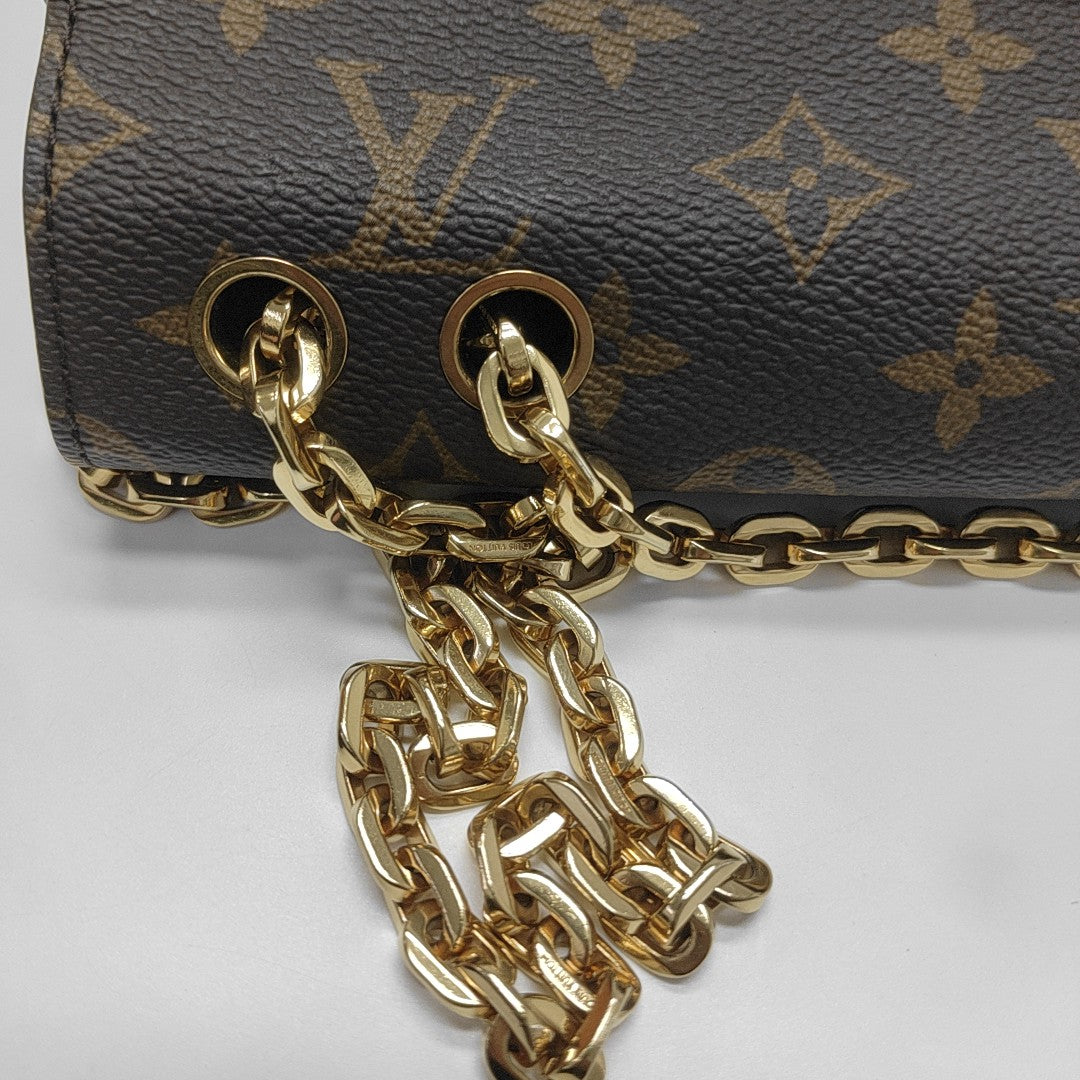 MARCEAU Monogram Coated Canvas Brown