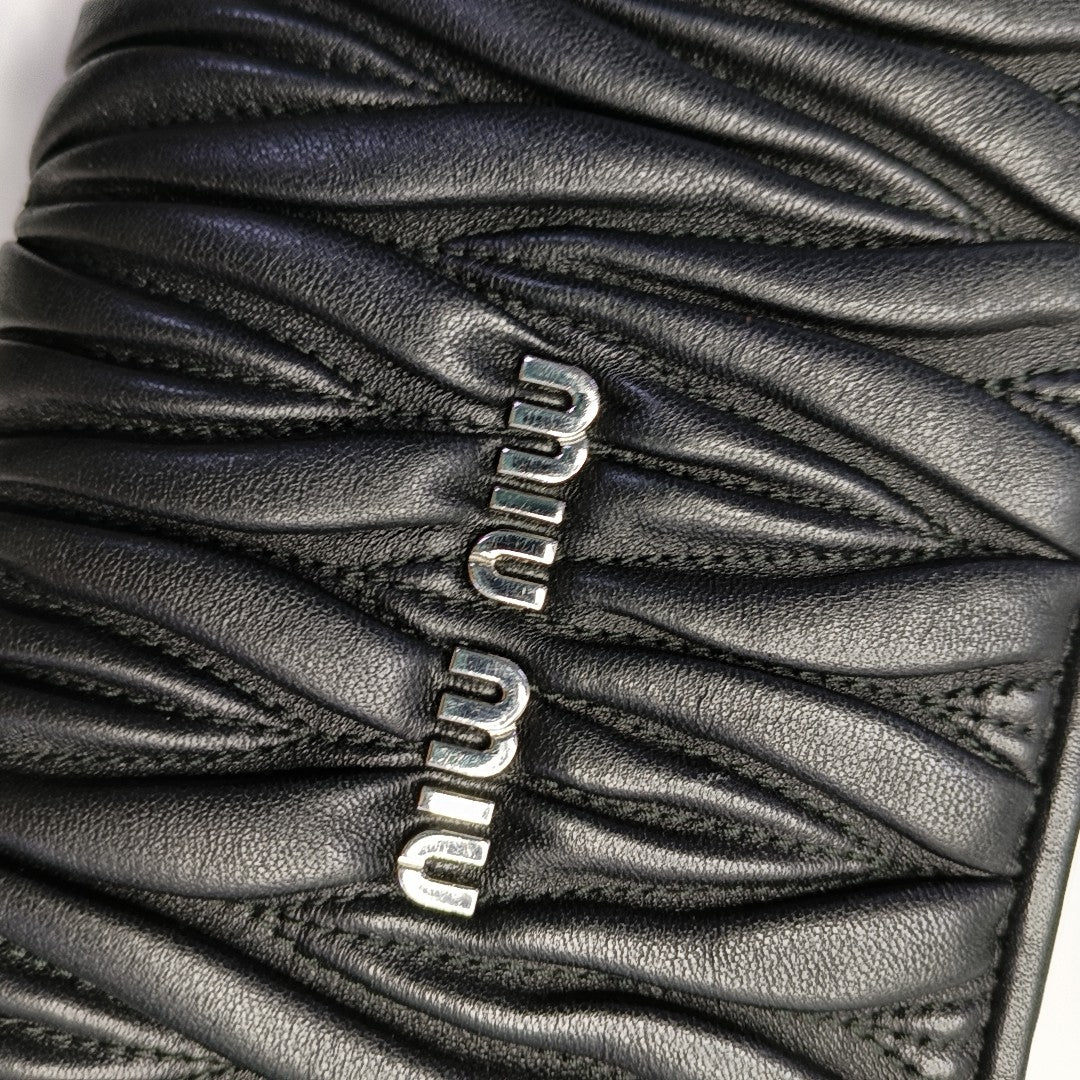 Matelassé Quilted Calfskin Black