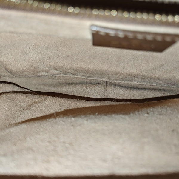 Horsebit 1955 Medium Monogram Coated Canvas Beige