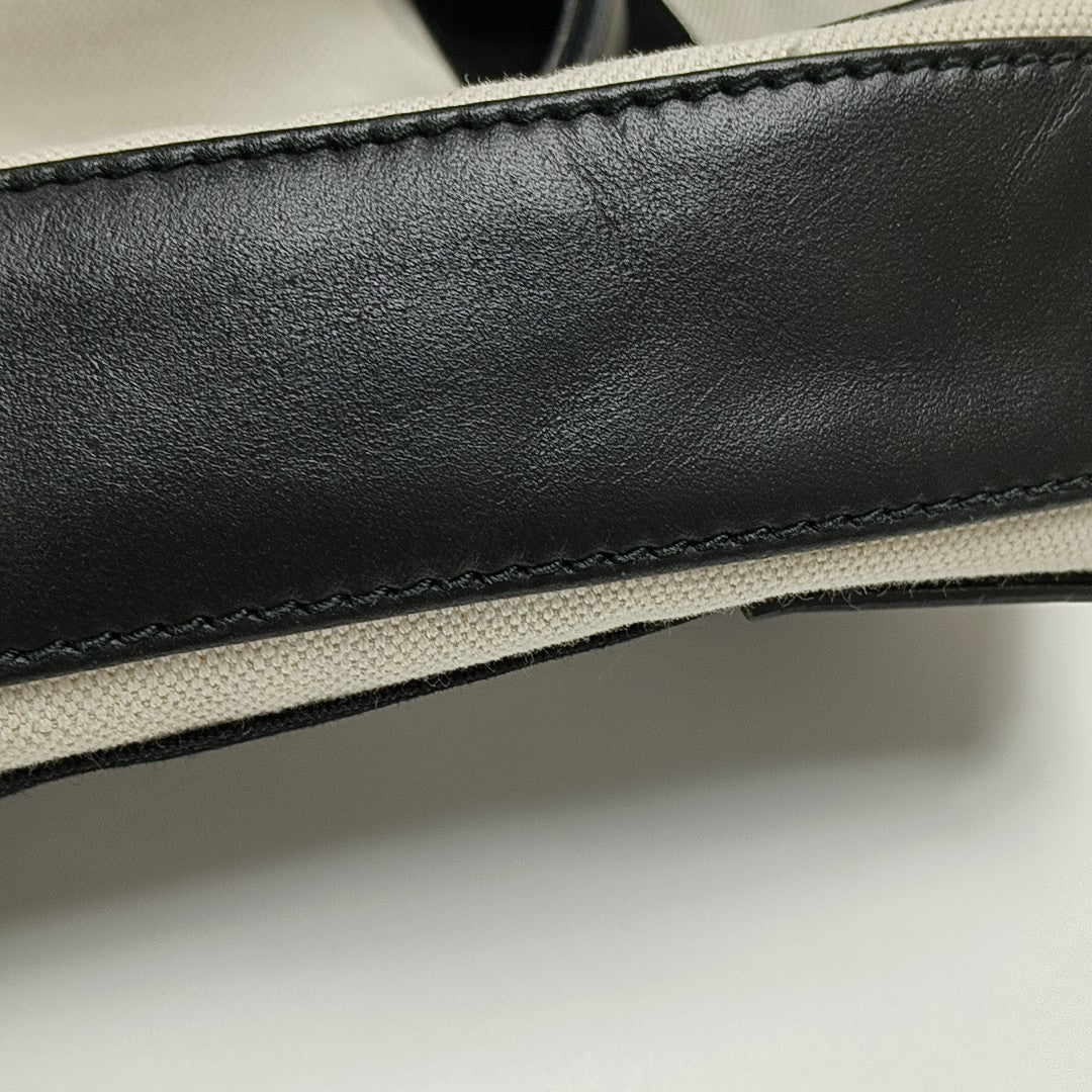 Navy Mini Canvas White