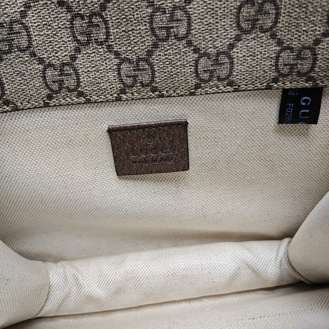 Neo Vintage Small Monogram Coated Canvas Beige