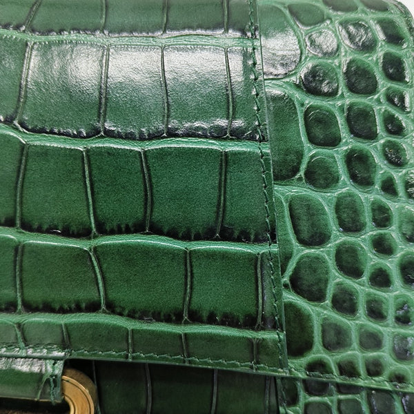 Hourglass S Calfskin Green