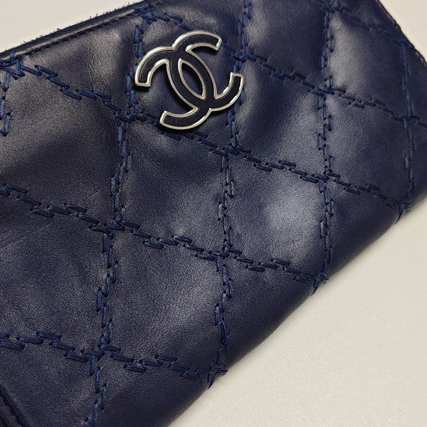Quilted Calfskin Blue