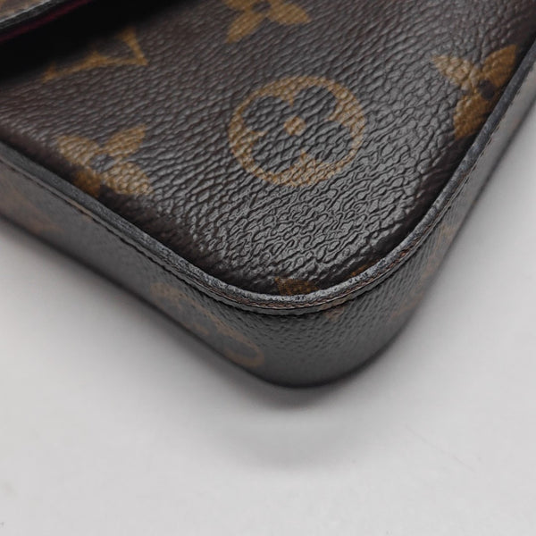 FÉLICIE Monogram Coated Canvas Brown