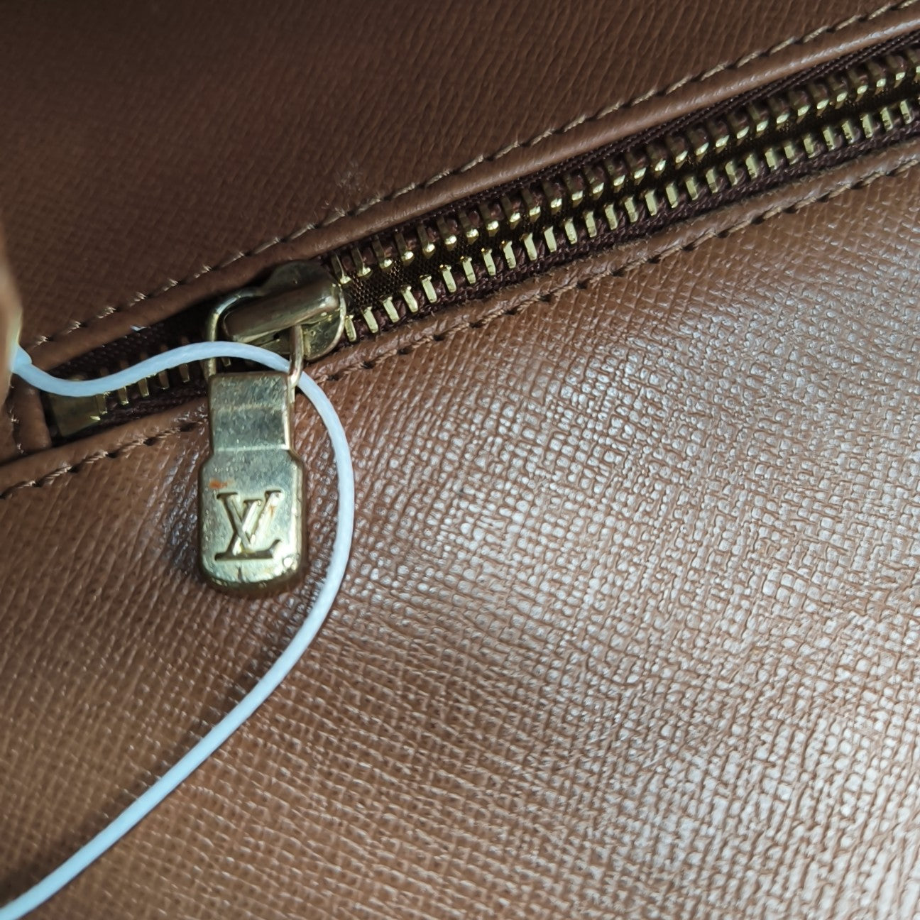 DAME Monogram Coated Canvas Brown