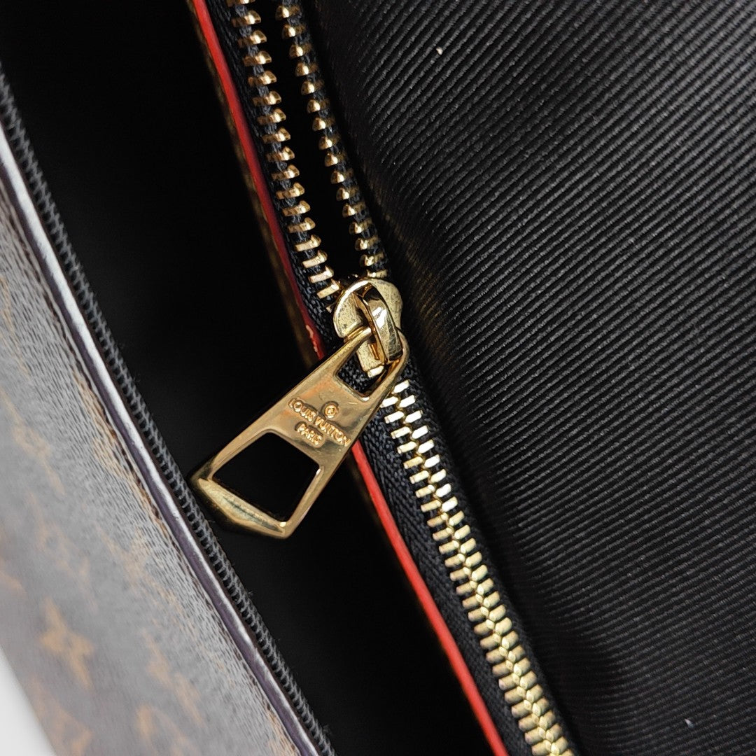 DIANE Monogram Coated Canvas Brown