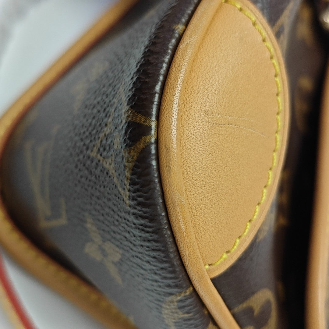 DIANE Monogram Coated Canvas Brown